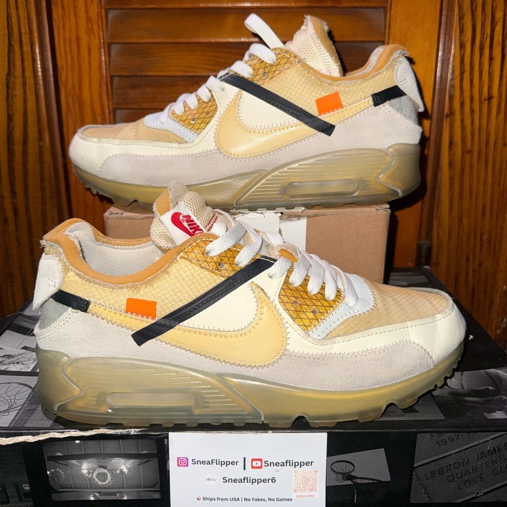 Size 8 - Nike Air Max 90 x OFF-WHITE The Ten 2017